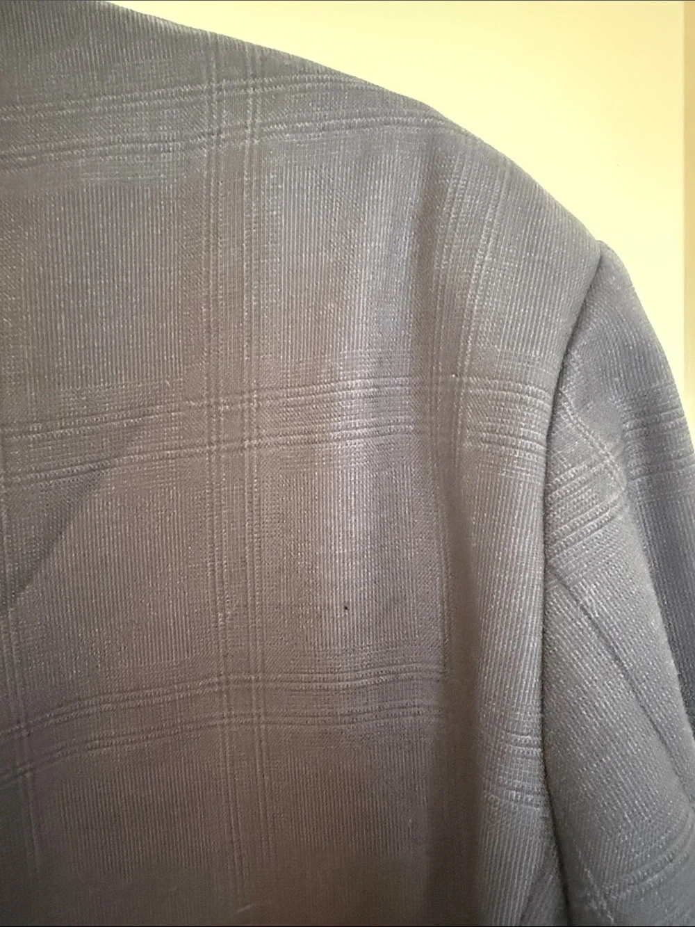 Nordstrom Men's Navy Blue Plaid Two-Button Sport Coat Blazer Sz 46L
